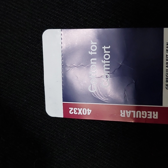 Men's George Regular Fit Black Jeans Sz 40x32 - Picture 7 of 7